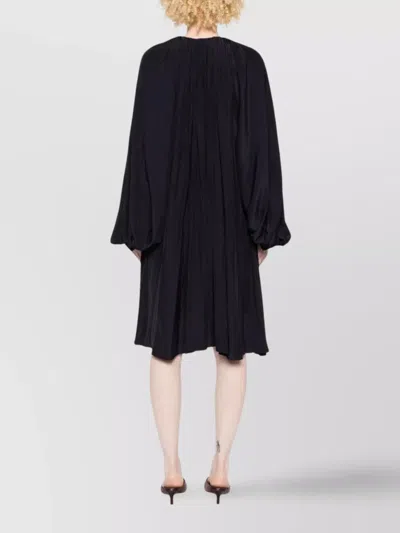Lanvin Women Short Pleated Dress In Black