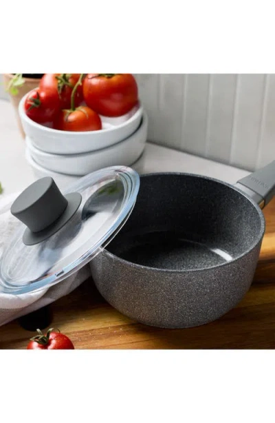 Zwilling Parma Plus Ceramic Nonstick 1.5-quart Sauce Pan With Lid In Gray