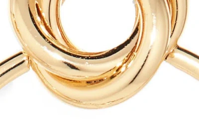 Tasha Set Of 2 Knot Frontal Hoop Earrings In Multi