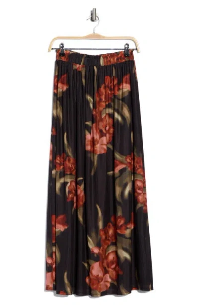 Dr2 By Daniel Rainn Mesh Maxi Skirt In Black