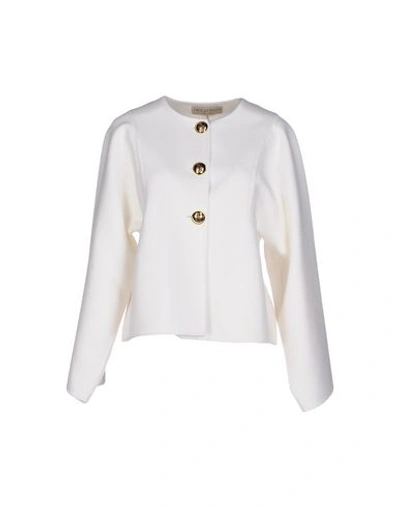 Shop Emilio Pucci Blazer In White