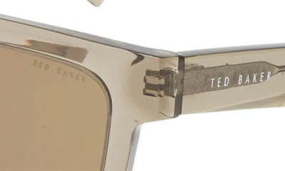 Ted Baker 51mm Polarized Square Sunglasses In Green