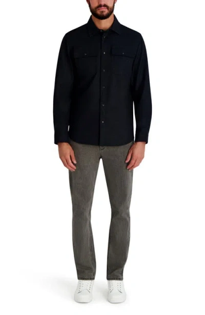 Karl Lagerfeld Paris Plaid Ponte Shirtjacket In Blue