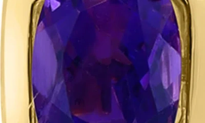 Effy Oval Purple Amethyst Stud Earrings In Blue