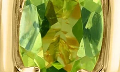 Effy Geometric Peridot Stud Earrings In Green