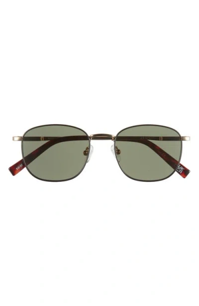 Le Specs Neptune Deux 52mm Square Sunglasses In Green