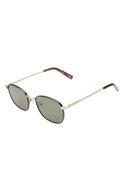 Le Specs Neptune Deux 52mm Square Sunglasses In Green