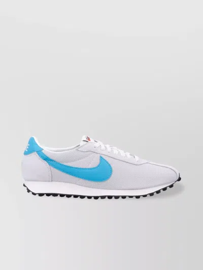 Nike Heel Flared Low-cut Sneakers Leather Textiles In White