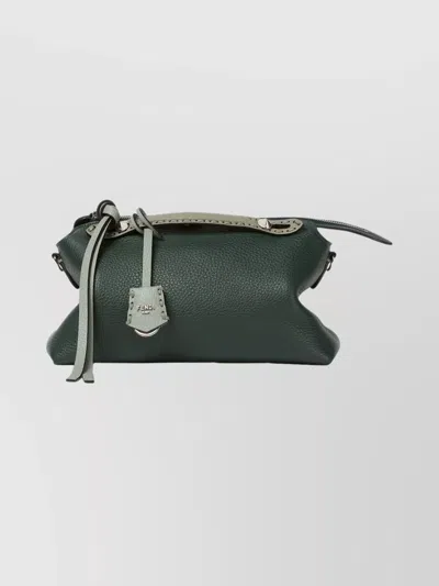 Fendi Borsa By The Way Soft Medium With Macro Top Stitching In Green