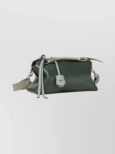 Fendi Borsa By The Way Soft Medium With Macro Top Stitching In Green