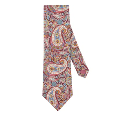 Le Colonel Men's Blue Liberty Fig Lee Manor Tie In Blue