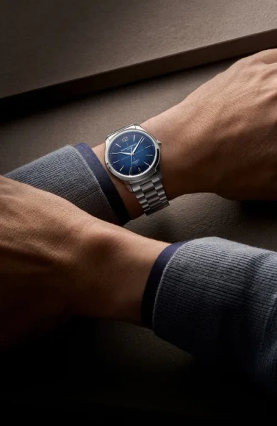 Baume & Mercier Clifton Baumatic Bracelet Watch, 39mm In Blue