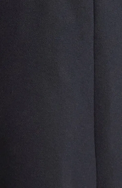 Versace Felted Studded Longline Coat In Black