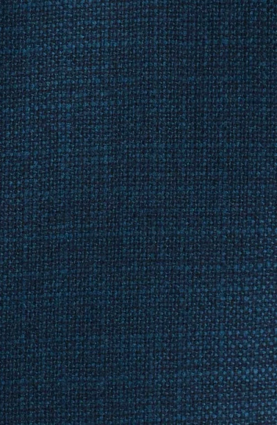 Canali Kei Trim Fit Mélange Wool Sport Coat In Blue