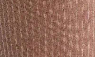 Nordstrom Vertical Stripe Sheer Crew Socks In Black