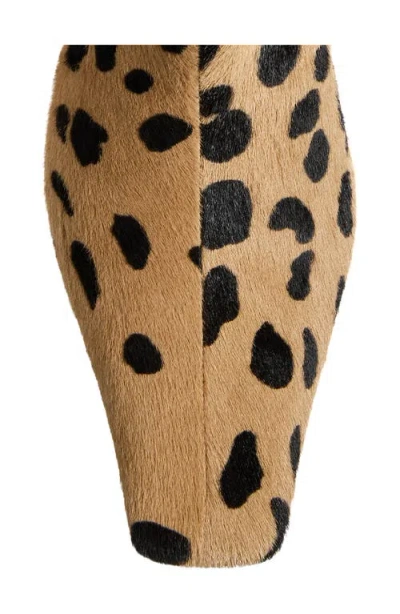 Khaite Ona Genuine Calf Hair Bootie In Animal Print