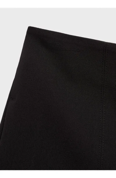 Mango High Waist Straight Shorts In Black