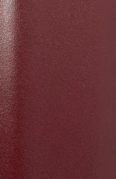 Khaite Smooth Saddle Leather Belt In Burgundy