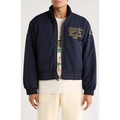 Honor The Gift Logo-embroidered Jacket In Blue