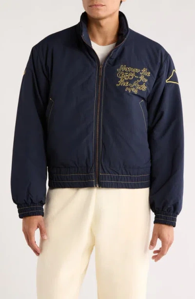 Honor The Gift Logo-embroidered Jacket In Blue