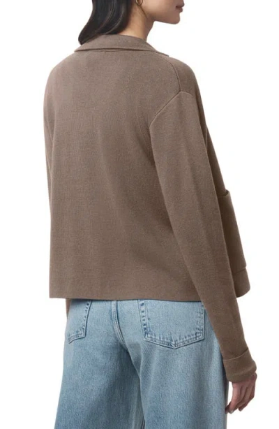 Splendid Estelle Open Front Jacket In Brown