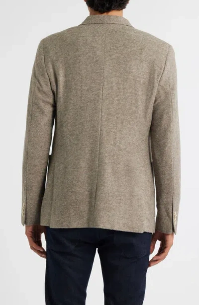 John Varvatos Star Usa Varick Slim Fit Tan Mélange Felted Sport Coat In Brown