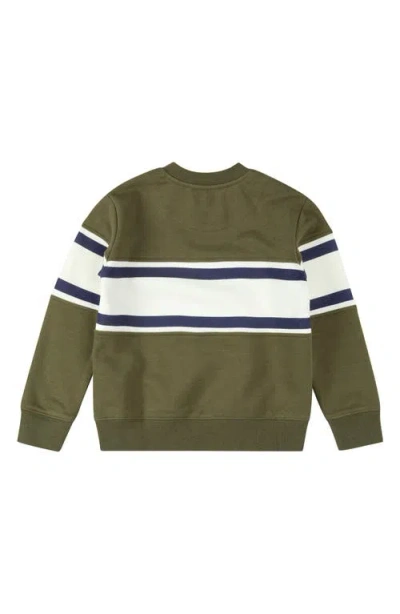 Brooks Brothers Kids' Embroidered Cotton Blend Sweatshirt In Green