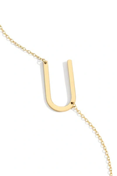 Mint & Lily Statement Initial Necklace In Gold