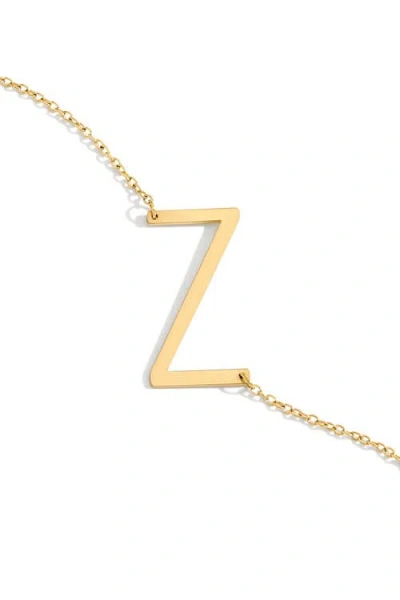 Mint & Lily Statement Initial Necklace In Gold