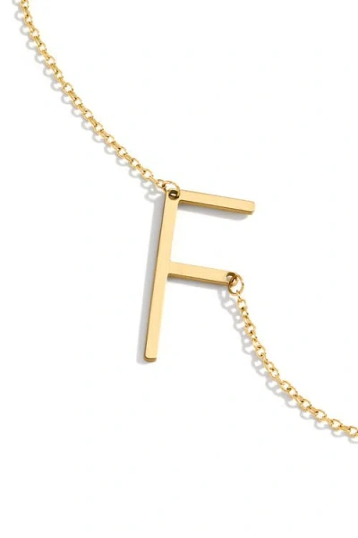 Mint & Lily Statement Initial Necklace In Gold