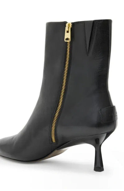 Allsaints Vivian Pointed Toe Bootie In Animal Print