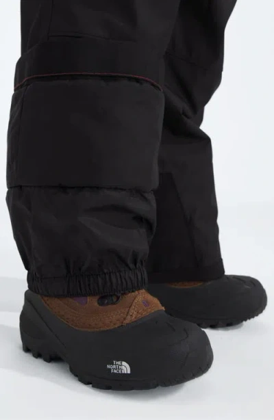 The North Face Kids' Freedom Insulated Waterproof Snow Bibs In Black