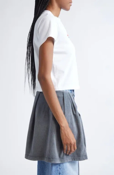 Alexander Wang Crystal Hotfix Star Jersey T-shirt In White