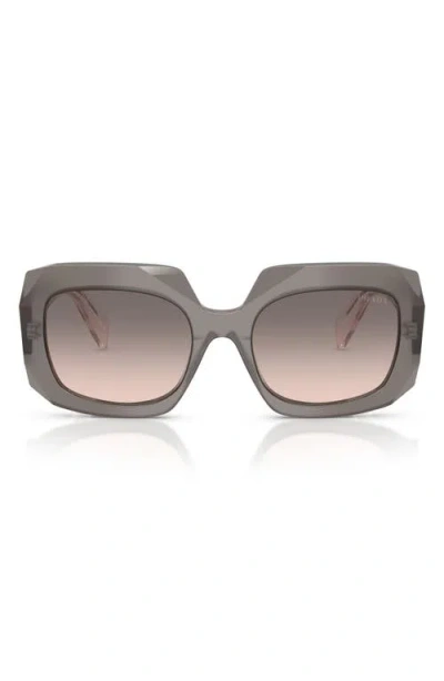 Prada Symbole Oversized-frame Sunglasses In Brown