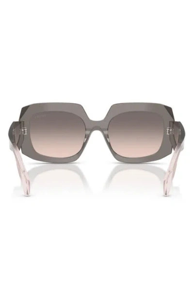 Prada Symbole Oversized-frame Sunglasses In Brown