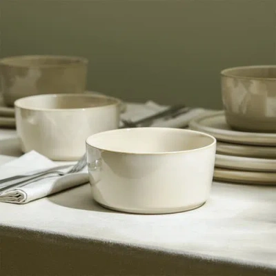 Stone Lain Eden Stoneware 24-piece Dinnerware Set In Neutral