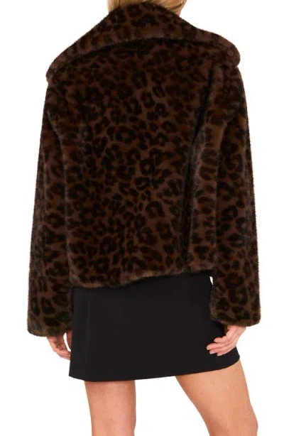 Ted Baker Aryanal Cropped Faux Fur Coat In Brown