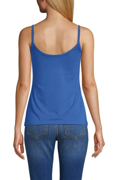 Lands' End Cooling V-neck Camisole In Blue