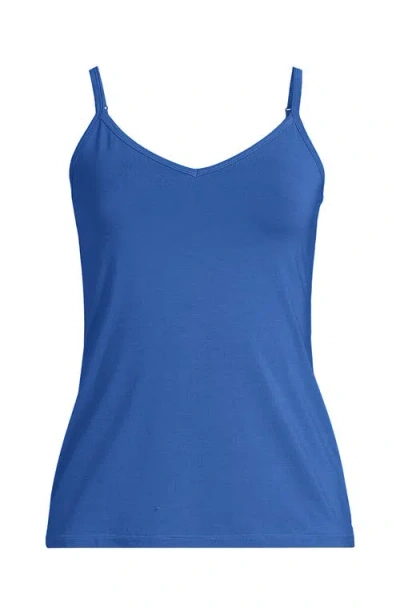 Lands' End Cooling V-neck Camisole In Blue