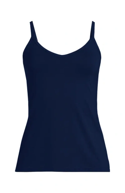 Lands' End Cooling V-neck Camisole In Blue