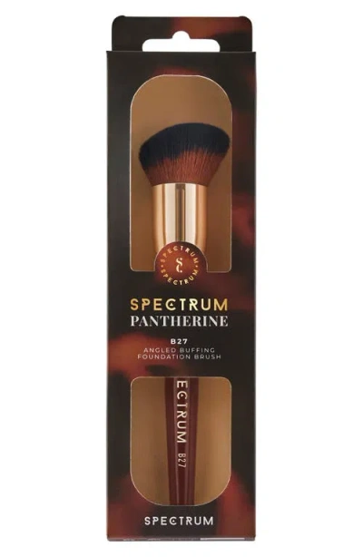 Spectrum Pantherine Angled Buffing Foundation Brush In Brown