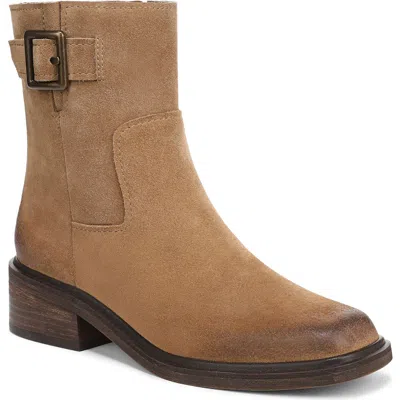 Franco Sarto Women's Gillian Round Toe Zip Short Boots In Brown