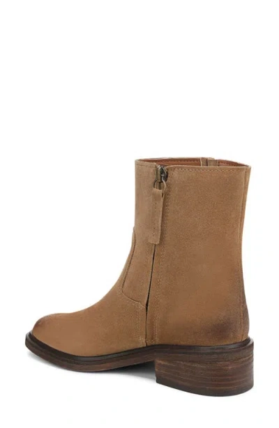 Franco Sarto Women's Gillian Round Toe Zip Short Boots In Brown