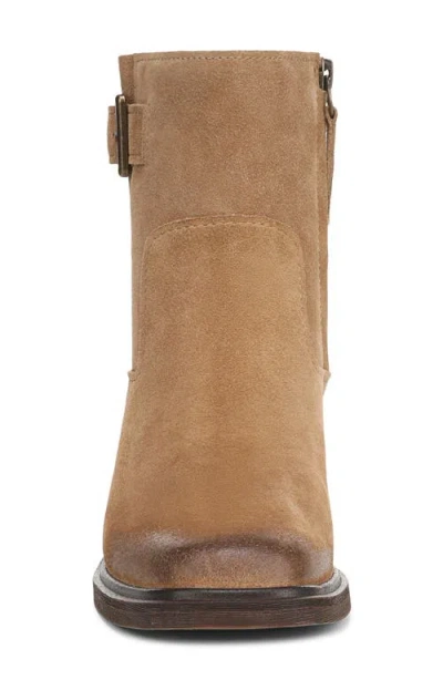 Franco Sarto Women's Gillian Round Toe Zip Short Boots In Brown