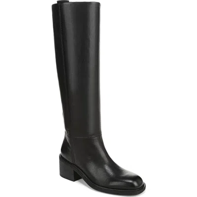 Franco Sarto Women's Niva Wide Calf Round Toe Zip Tall Boots In Black