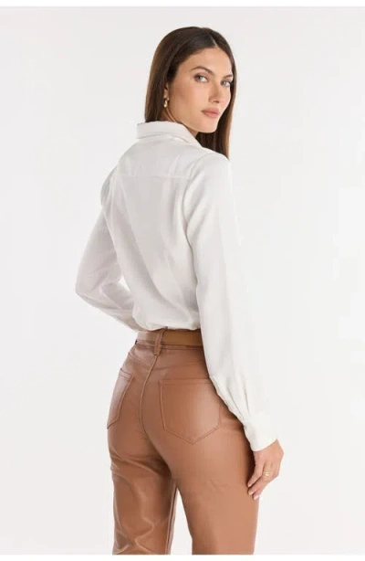 The Noli Shop Paulina Silk Blouse In White