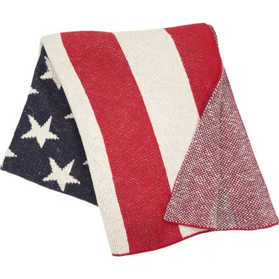 C & F Home C&f Home American Flag Stars And Stripes Throw Collection In Multi