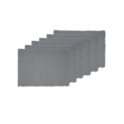 C & F Home C&f Home Braided Rope Placemats Sets Of 6 Collection In Gray