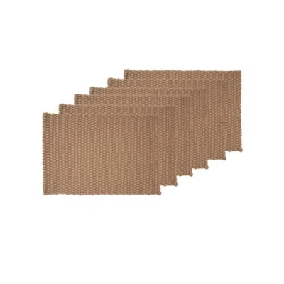 C & F Home C&f Home Braided Rope Placemats Sets Of 6 Collection In Brown