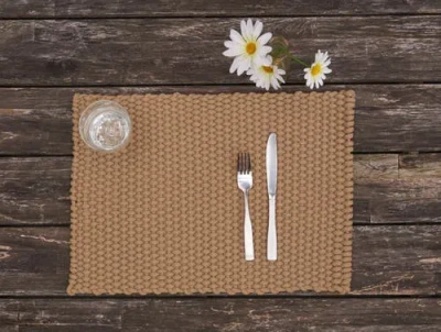 C & F Home C&f Home Braided Rope Placemats Sets Of 6 Collection In Brown